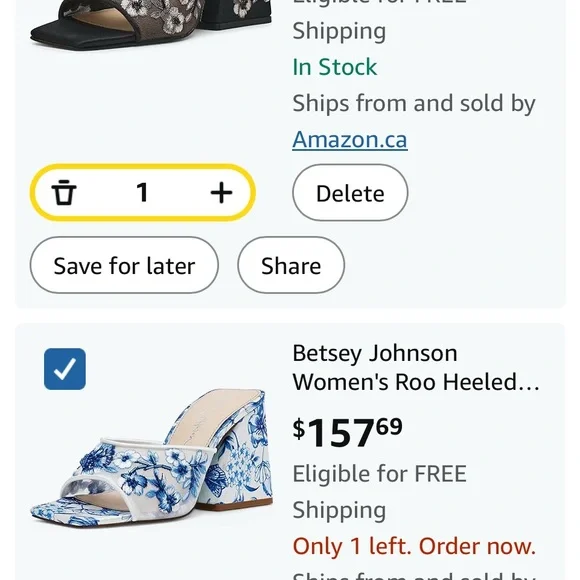 Betsey Johnson Blue Floral Women's Shoes New in original packaging - Picture 15 of 16